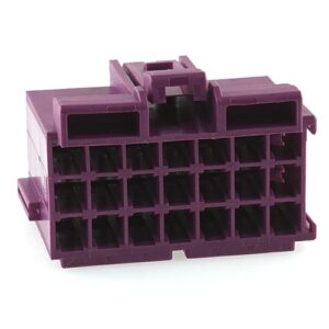 Junior-Power-Timer Buchsengehäuse, 21-polig (3x7), Kodierung A, violett