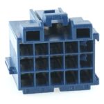 junior power timer housing, 15-pole (3×5), blue