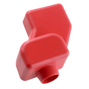 Batterieklemmabdeckung, rot, Kabeleintritt Ø15,2mm, Kabeleintrittsöffnung oval