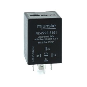 Zeitrelais 24V, 2,5s abfallverzögert, nicht potentialfrei, retriggerbar