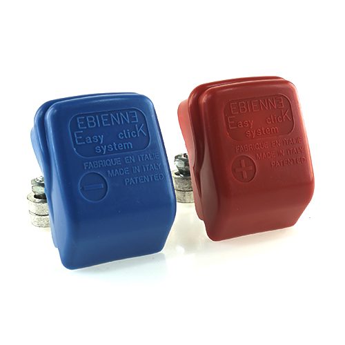 Batterieklemmensatz mit Schnellverschluss, Klemmanschluss bis 70mm², mit Abdeckkappe