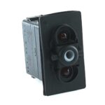 on-on Doppelschalter, 12V/20A, für Contura II,III,IV,V, LED 1 rot, LED 2 rot