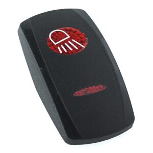 Wippe Contura V, schwarz, ovale und schmale Linse rot, Symbol "Arbeitsscheinwerfer hinten"
