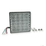 Directional-, Stop-, Tail Light, 24V, 80x80mm, clear lens, 0.5m cable, 4×0.5mm²