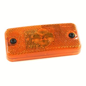 LED-Seitenmarkierungsleuchte 24V, gelb, 110x50mm, mit Rückstrahler, AMP-JPT-Anschlussstecker
