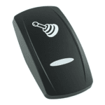 Wippe Contura V, schwarz, Symbol „Joystick“, schmale Linse, gelasert