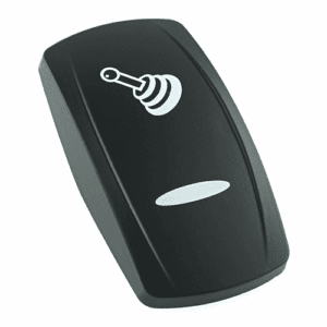Wippe Contura V, schwarz, Symbol "Joystick", schmale Linse, gelasert
