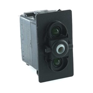 on-on<2on Double Switch/Momentary Switch, 12V/20A, for Contura II,III,IV,V, LED 1 superbright green, LED 2 superbright green