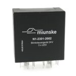 Flasher 24V, 3x (6) LED + 3x (6) 21W, mixed mode, multi channel, fully electronic