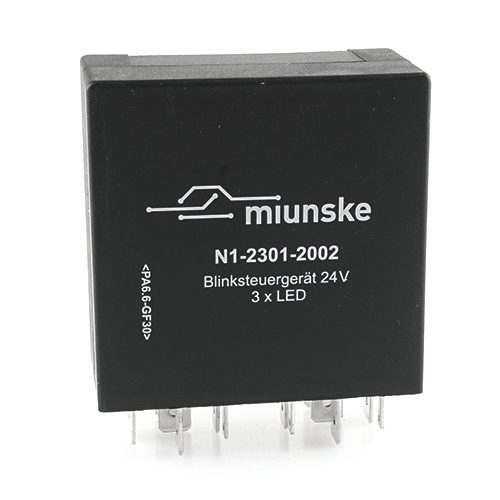 Flasher 24V, 3x (6) LED + 3x (6) 21W, mixed mode, multi channel, fully electronic