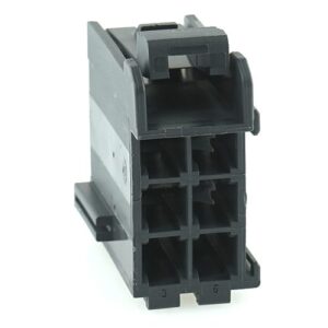 Junior-Power-Timer Buchsengehäuse, 6-polig (2x3), Kodierung A, grau