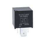 Power-Relais 12V, 60/70A, Wechsler, mit Diode, Kontakte 3×9.3mm + 2x 6.3mm,vergossen