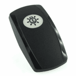 Wippe Contura V, schwarz, ovale Linse weiß, Symbol „Ankerlicht“