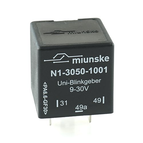 Universalblinkgeber 9V...30V, 60W/12V...120W/24V, vollelektronisch, ohne Start-Stop-Eingang