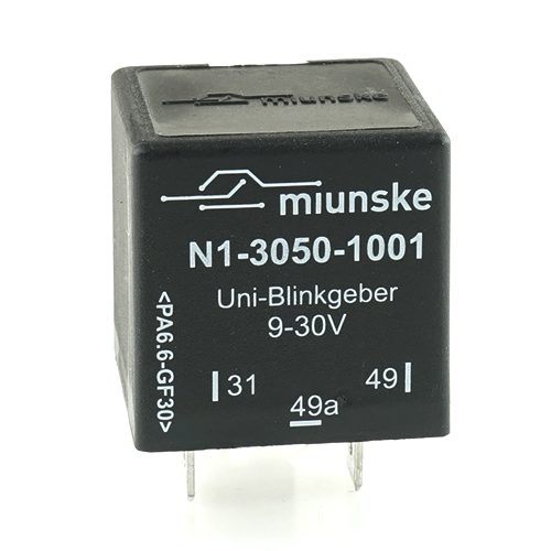 Universalblinkgeber 9V...30V, 60W/12V...120W/24V, vollelektronisch, ohne Start-Stop-Eingang