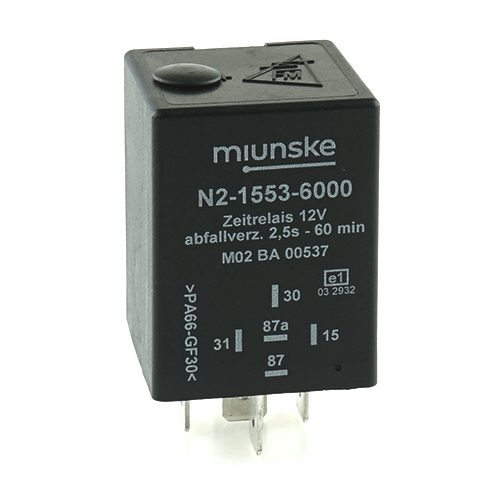 Switch-off Delayed Timer Relay 12V, NC 10A/NO 15A, 2,5sec...60min, adjustable, no dry contact