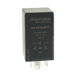 Doppelrelais 24V, 8 A, 2 Wechsler mit einer Spule und Freilaufdiode