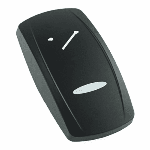 Wippe Contura V, schwarz, Symbol "Klemme X", schmale Linse, gelasert