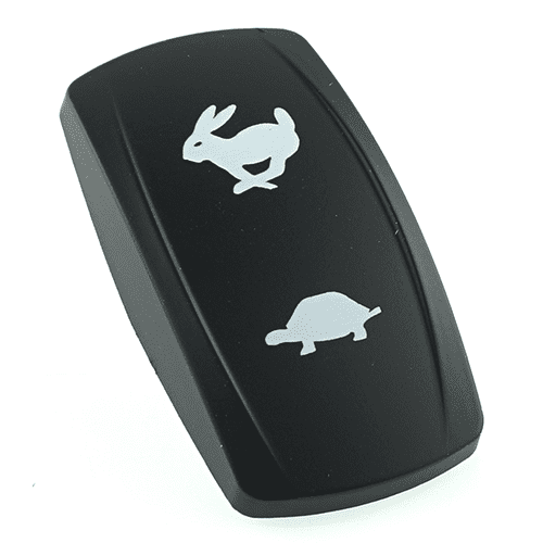 Wippe Contura V, schwarz, Symbol "Hase"/ Symbol "Schildkröte"