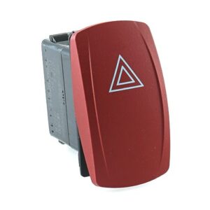 Multi Circuit Switch, 12V, Contura V, LED 1 red, symbol "hazard warning"