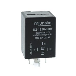Zeitrelais 12V, NC 10A/NO 15A, 1h, abfallverzögert, retriggerbar