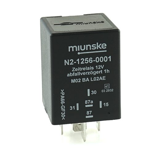 Switch-off Delayed Timer Relay 12V, NC 10A/NO 15A, 1h, retriggerable