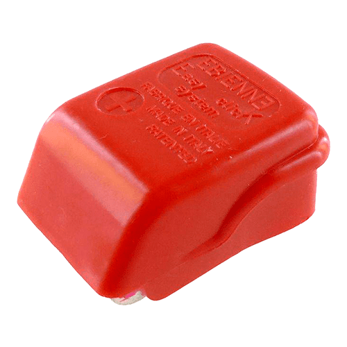 Battery Clamp "+", screw terminal for 70mm², with cover red