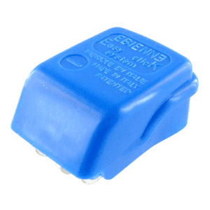 Batterieklemme "-", Klemmanschluss für 70mm², mit Abdeckkappe blau