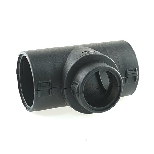 Hinged Conduit Joiner T-shape, 34-25-34mm, black
