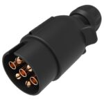 Stecker 7-polig, 12V, Schraubkontakt, Kabelverschraubung für Kabeldurchmesser 9,2-11,5mm