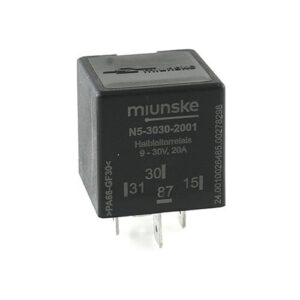Mini-Halbleiterrelais 9-30V, 20A, mit Schutzdiode zwischen 87 und 31, Überlastabschaltung
