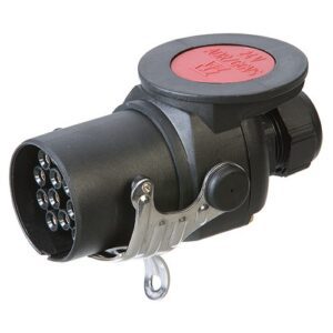 ADR Stecker 15-polig, 24 V, mit Kabelverschraubung, gedrehte Kontakte, für Leitungsdurchmesser 12 mm - 18 mm