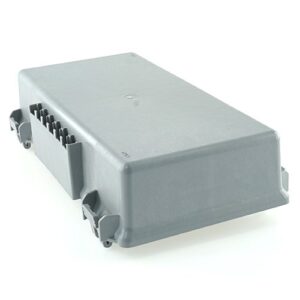 Deckel für Aufbaurahmen für Zentralelektrik, 5-fach, mit breitem Deckelverschluss, grau