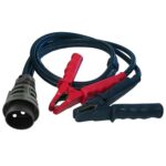 2-pole Military Connector, 24V, VG 96 917, jump lead, 35mm² wires, length 3.5m, plug black, terminal grips black and red