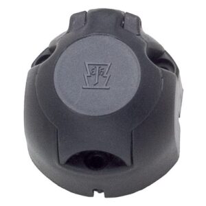 Socket 7-pole, 12V, screw contact, turn off Switch for rear fog lamp