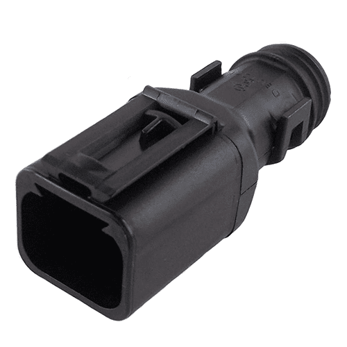 Backshell for DT04-4P, 180°, with strain relief