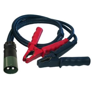 Starthilfekabel 35 mm², 2-poliger Stecker 24V grün ohne Schraubring, 2 Polzangen, rot/schwarz, 1,4m lang