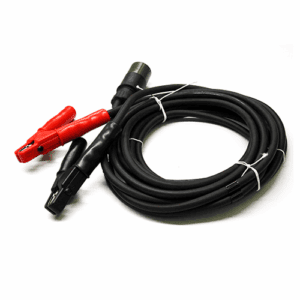 jumper cable 35 mm², with 2P/24V plug without screw ring and 2 rubber coated battery terminal grips, length 5m