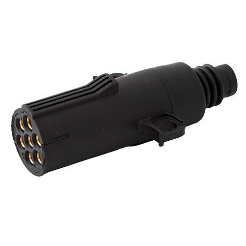 Stecker 7-polig, 24V, N-Ausführung, ISO 1185, Schraubanschluß, Kabeltülle 10-12mm