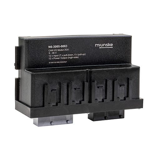 CANopen I/O-Modul 2G5, 9-36V, 12 x Input (7 x pull-down, 5 x pull-up), 12 x Power Output (high-side), mit Schraubdeckel