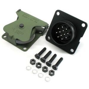socket 12-pole, 24 V, 15 A, with pin contacts, complete kit with seal and mounting parts