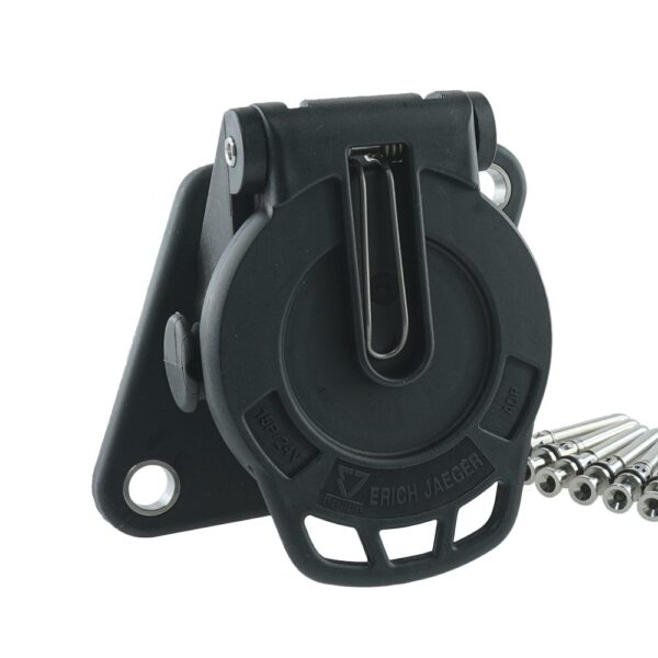 EBS/ABS/ADR Steckdose 15-polig, 24V, Crimpkontakt, Kabelverschraubung für Kabeldurchmesser 12-14mm