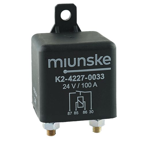 Power-Relais, 24V, 100A, Schließer, mit Lasche