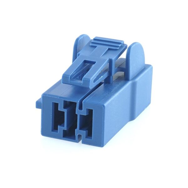 Leistungs-Flachsteckergehäuse, female holder 2-polig, blau