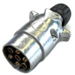 Plug 7-pole, 12V, screw contact, cap nut for cable diameter 9.2-11.5mm