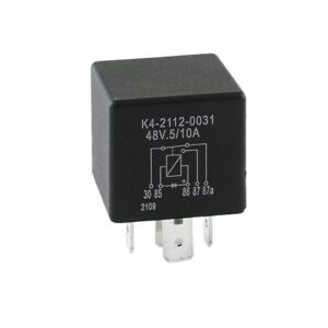 Mini-Relais 48V, 5/10A, Wechsler, mit Diode