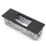 Einbaurahmen für 6-fach CAN-Tastatur, mittig, mit DIN-Schacht