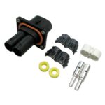 High Current Plug, 2-pole, male contact side,  IP6K9K