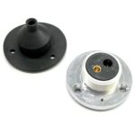 Socket 2-pole DIN 14690, connection M3, with rubber grommit