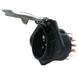 Socket 7-pole, 24V, multiple flat terminal 16-way
